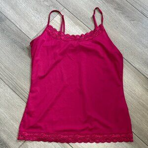 Reitmans Pink Lace Trim Camisole